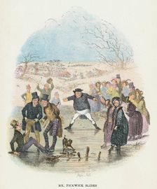 Scene from The Pickwick Papers by Charles Dickens, 1836. Artist: Hablot Knight Browne