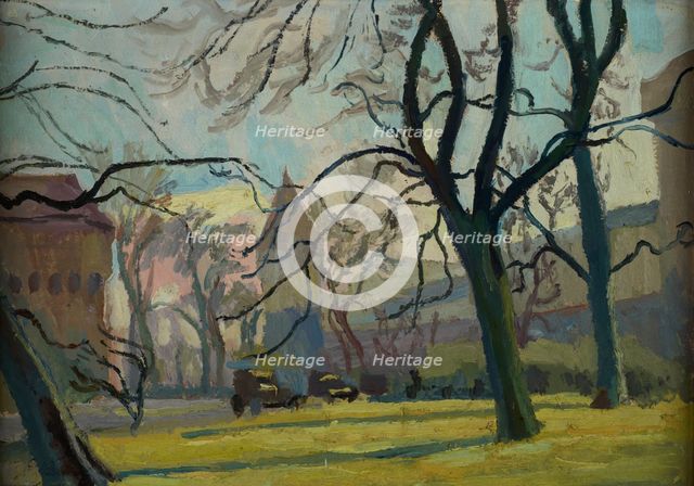 Scene from the Planty Park, 1934. Creator: Stanislaus Kamocki.