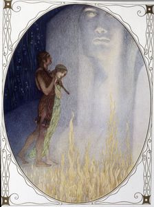 Scene from the play The Magic Flute by W. A. Mozart, composed in 1791, 1910. Creator: Lefler Heinrich (1863-1919)