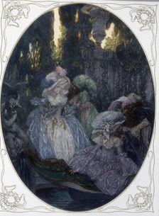 Scene from the play Cosi Fan Tutte (This is how they all do), by W. A. Mozart from 1790, 1910. Creator: Lefler Heinrich (1863-1919)