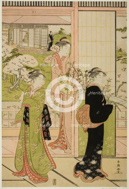 Scene from the Play "Imoseyama", late 1780s. Creator: Katsukawa Shuncho.
