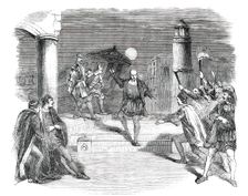 Scene from the Play of "Fiesco", at Drury-Lane Theatre, 1850. Creator: Unknown