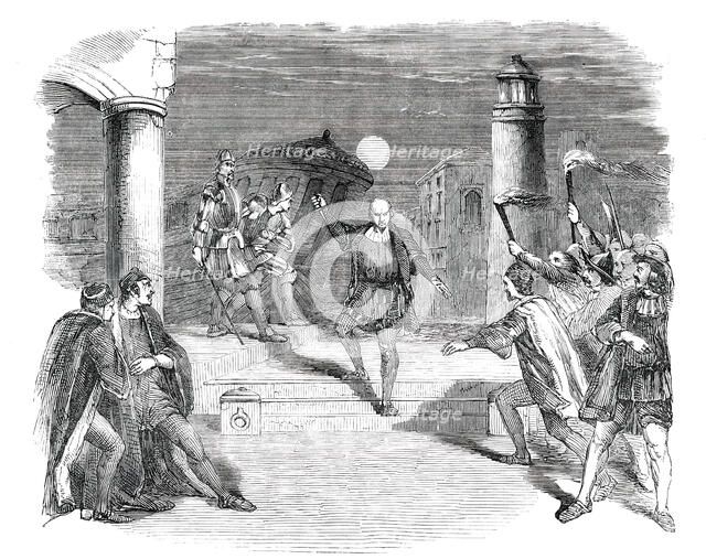 Scene from the Play of "Fiesco", at Drury-Lane Theatre, 1850. Creator: Unknown.