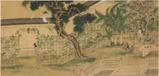 Scene from the play Romance of the West Chamber, by Wang Shifu, 16th century. Artist: Qiu Ying