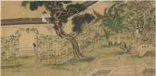 Scene from the play Romance of the West Chamber, by Wang Shifu, 16th century. Artist: Qiu Ying
