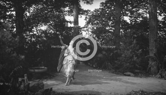 Scene from the play Sanctuary, A Bird Masque, by Percy MacKaye, in rehearsal for first..., 1913 Sept Creator: Arnold Genthe.