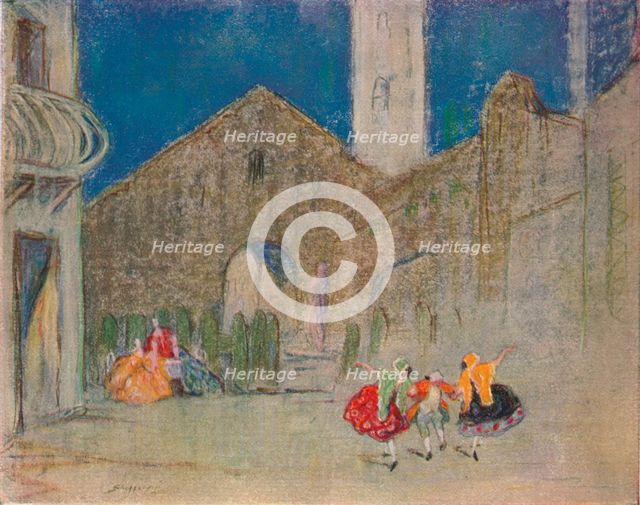 'Scene from the Russian Ballet: The Good-Humoured Ladies', c1900. Artist: Claude Allin Shepperson.