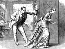 Scene from "The Woman In White," at the Olympic Theatre, 1871. Creator: Unknown