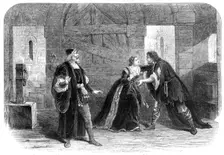 Scene from "The Watch-Cry," at the Lyceum Theatre, 1865. Creator: Unknown