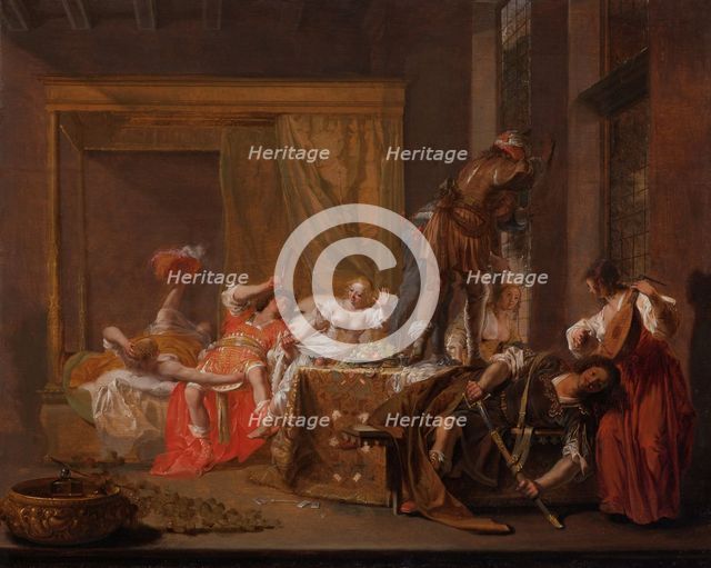 Scene from the Wedding of Messalina and Gaius Sillius, c.1645-c.1650. Creator: Nikolaus Knüpfer.
