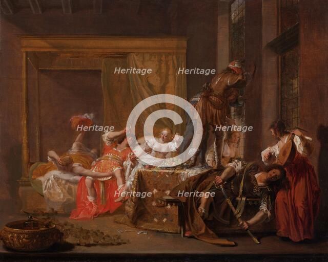 Scene from the Wedding of Messalina and Gaius Sillius, c.1645-c.1650. Creator: Nikolaus Knüpfer.