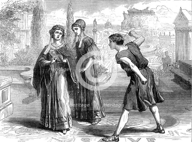 Scene from the Westminster Play, 1872. Creator: Unknown.