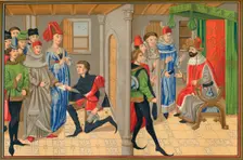 Scene from the tale of Renaud De Montauban, 15th century, (1849). Creator: Kellerhoven