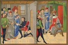 Scene from the tale of Renaud De Montauban, 15th century, (1849). Creator: Kellerhoven