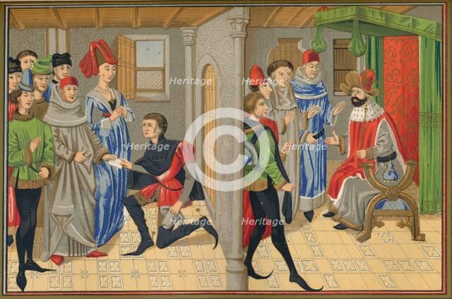 Scene from the tale of Renaud De Montauban, 15th century, (1849). Creator: Kellerhoven.