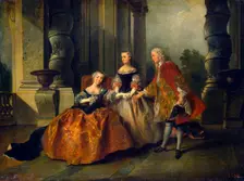 Scene from the Tragedy Le Comte d'Essex by Thomas Corneille 1734. Creator: Lancret, Nicolas (1690-1743)