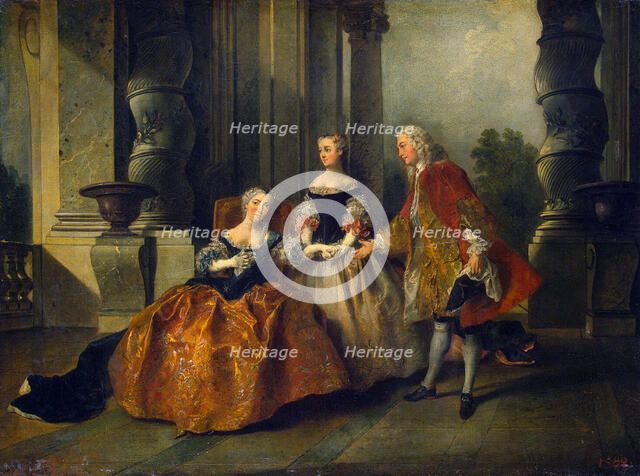 Scene from the Tragedy Le Comte d'Essex by Thomas Corneille', 1734. Creator: Lancret, Nicolas (1690-1743).