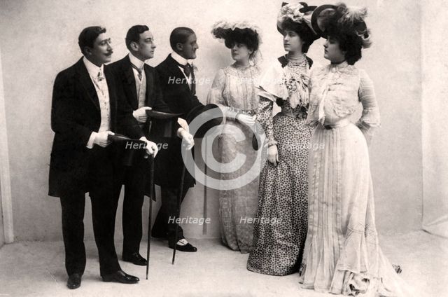 Scene from Three Little Maids, early 20th century. Artist: Unknown