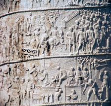 Scene from Trajan's column, showing the Dacian wars, 2nd century