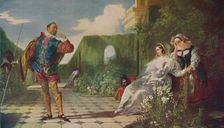 Scene from Twelfth Night (‘Malvolio and the Countess’) c1840, (c1915). Artist: Daniel Maclise