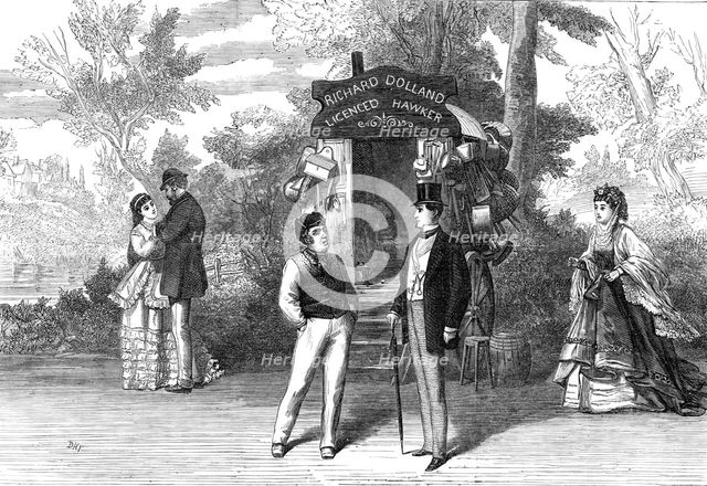 Scene from "Uncle Dick's Darling," at the Gaiety Theatre, 1870. Creator: Unknown.