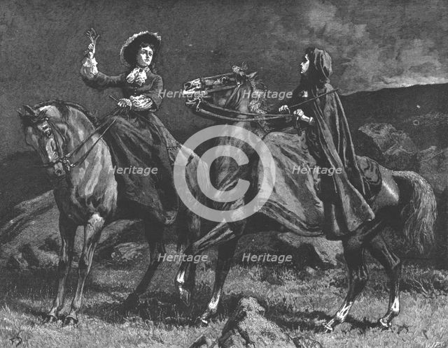 Scene from "Urith: A Tale of Dartmoor", By Sabine Baring Gould, M. A., 1890. Creator: Frank Dadd.