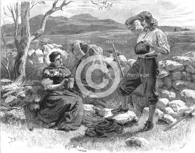 Scene from "Urith: A Tale of Dartmoor", By Sabine Baring Gould, M. A., 1890. Creator: Frank Dadd.