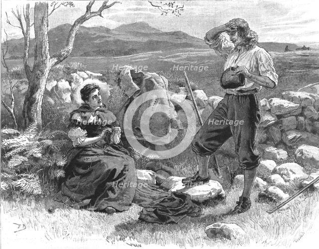 Scene from "Urith: A Tale of Dartmoor", By Sabine Baring Gould, M. A., 1890. Creator: Frank Dadd.