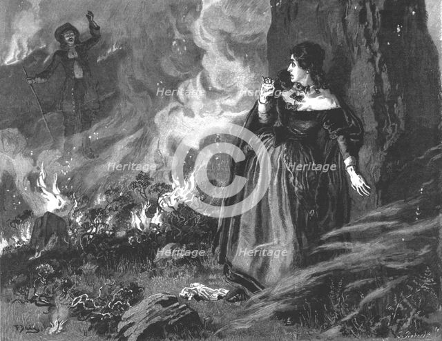 Scene from "Urith: A Tale of Dartmoor", By Sabine Baring-Gould, MA, 1890. Creator: Frank Dadd.