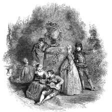 Scene from "Watteau" in 1644, 1844. Creator: W. J. Linton