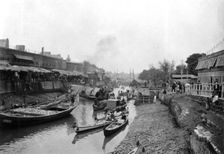 Scene from Whitely bridge, Ashar, Iraq, 1917-1919