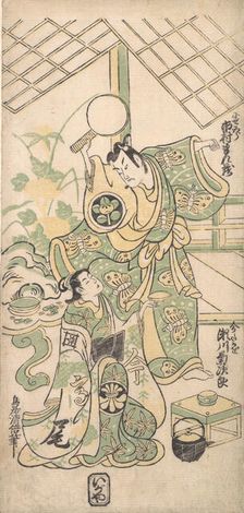Scene from a Modified Soga Play, ca. 1745., ca. 1745. Creator: Torii Kiyomasu I