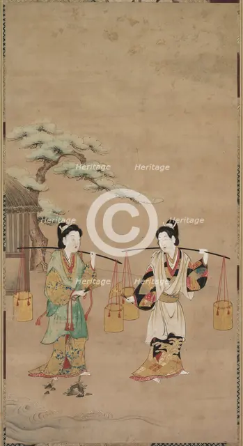 Scene from a Noh Play, early 18th century. Creator: Unknown.