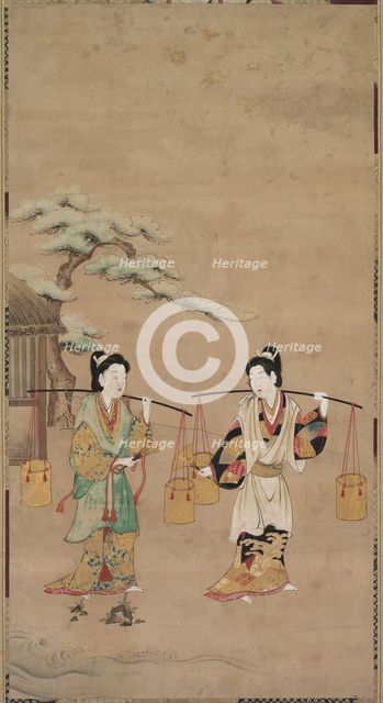 Scene from a Noh Play, early 18th century. Creator: Unknown.