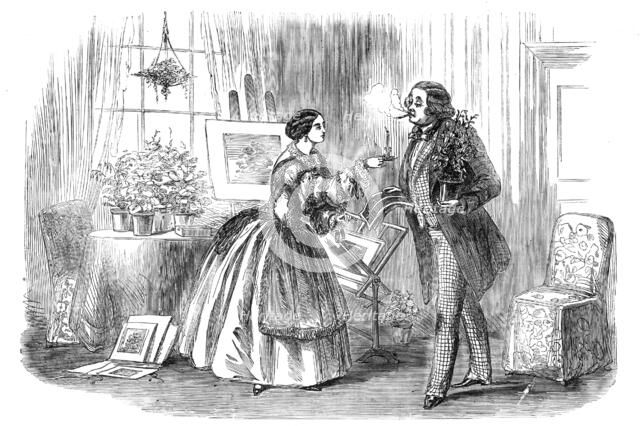 Scene from "A Bottle of Smoke" at the Adelphi Theatre, 1856.  Creator: Unknown.