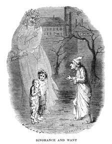 Scene from A Christmas Carol by Charles Dickens, 1843