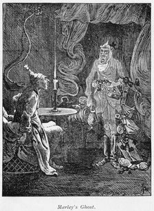 Scene from A Christmas Carol by Charles Dickens, 1843