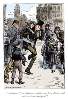 Scene from A Christmas Carol by Charles Dickens, 1843