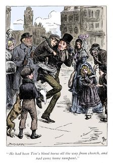 Scene from A Christmas Carol by Charles Dickens, 1843