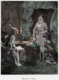 Scene from A Christmas Carol by Charles Dickens, 1843