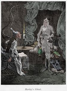 Scene from A Christmas Carol by Charles Dickens, 1843