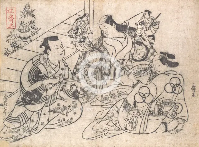 Scene from a Drama, 1710-13., 1710-13. Creator: Okumura Masanobu.