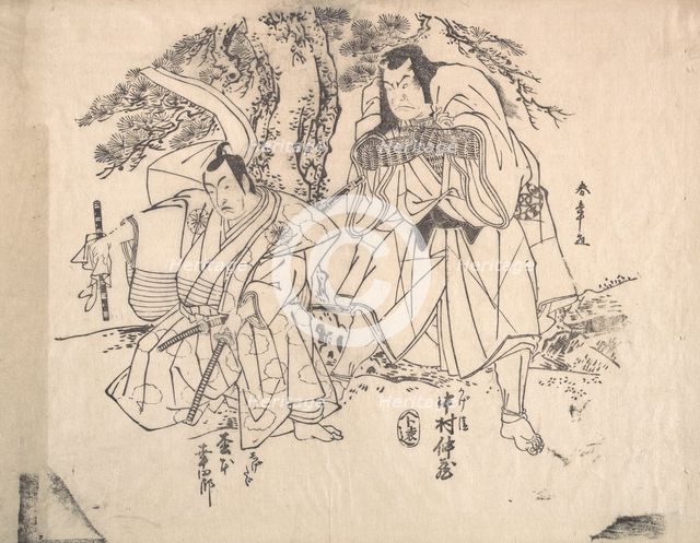 Scene from a Play, late 18th century. Creator: Shunsho.