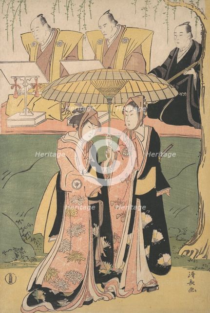 Scene from a Shosa Act, ca. 1788. Creator: Torii Kiyonaga.