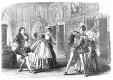 Scene from "Ages Ago," at the Gallery of Illustration, 1870. Creator: Unknown