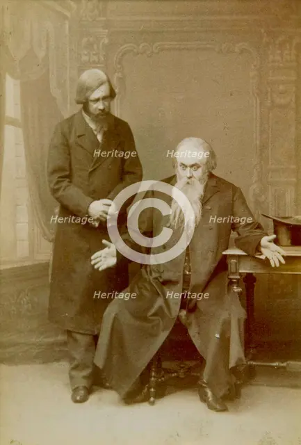 Scene from Alexander Ostrovsky's play 'It's a Family Affair', Maly Theatre, Moscow, Russia, 1892. Artist: Unknown