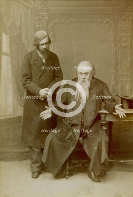 Scene from Alexander Ostrovsky's play 'It's a Family Affair', Maly Theatre, Moscow, Russia, 1892. Artist: Unknown