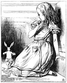 Scene from Alice's Adventures in Wonderland by Lewis Carroll, 1865. Artist: John Tenniel