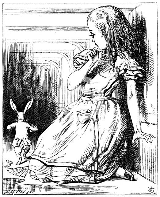 Scene from Alice's Adventures in Wonderland by Lewis Carroll, 1865. Artist: John Tenniel