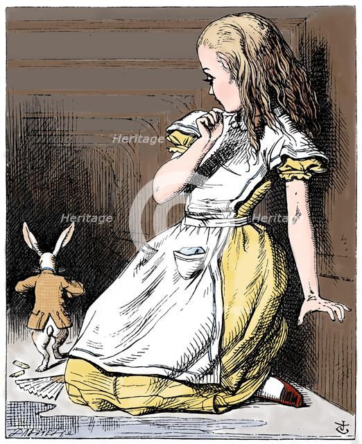 Scene from Alice's Adventures in Wonderland by Lewis Carroll, 1865. Artist: John Tenniel